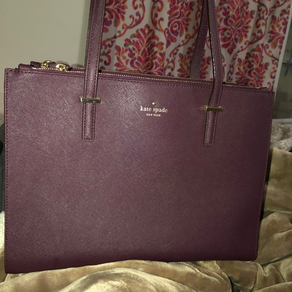 NEW Purple Kate Spade Tote with a lot of space!